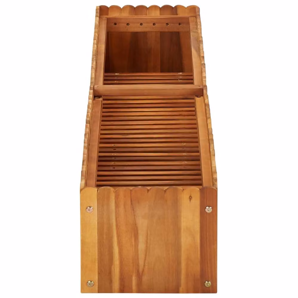 Berkfield Home Garden Raised Bed in Brown Solid Acacia Wood W/D/H: 150 x 30 x 25 cm – 3