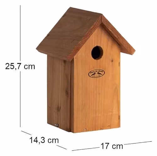 Esschert Brown Wood Blue Tit Nest Box – 3
