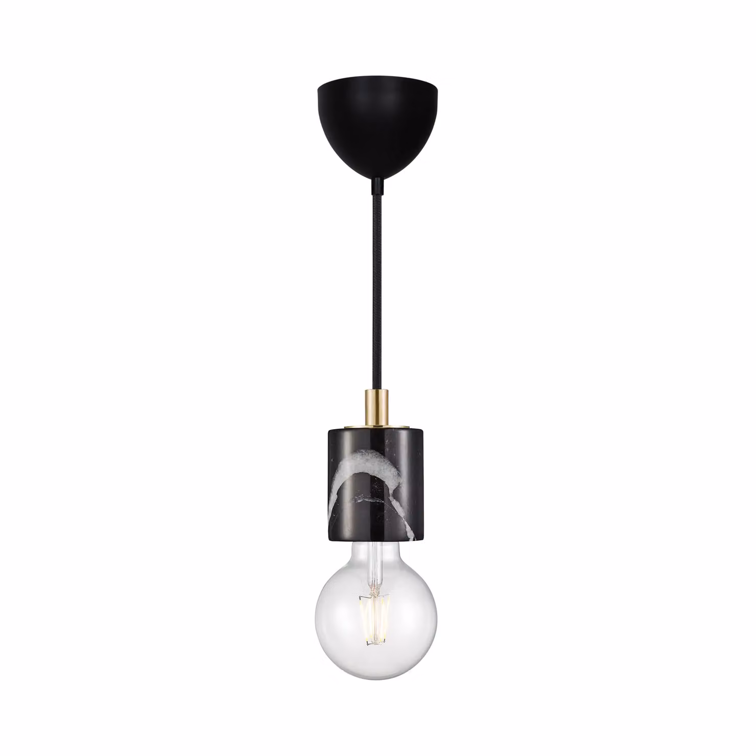 Nordlux Siv Black Marble Pendant Light E27 – 2