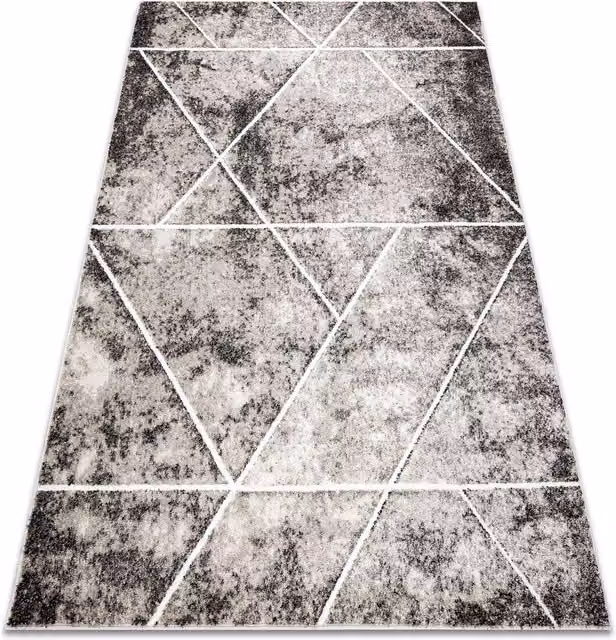 RugsX Mateo Geometric Grey Modern Rug, W/D/H: 120 x 170 cm