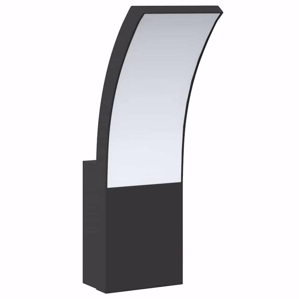 Berkfield Home Outdoor LED Wall Lights, 2-Piece Set in Black Die-cast Aluminium – 3