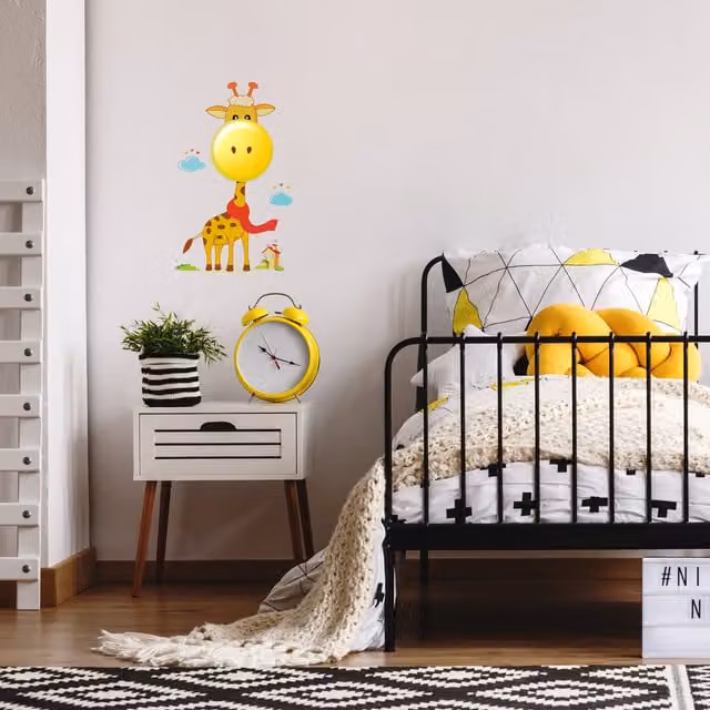 Milagro Giraffe LED Childrens Night Light, Yellow