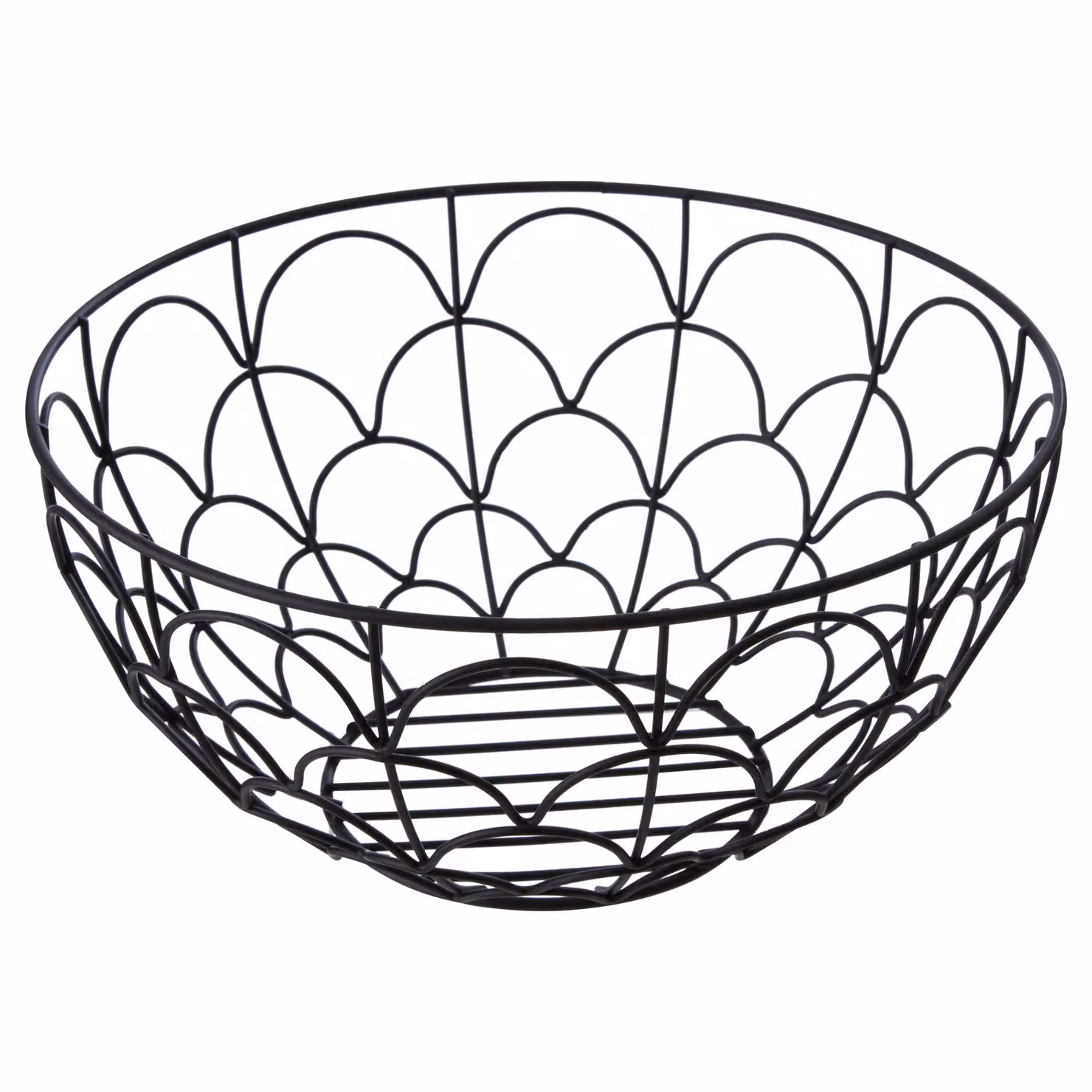 Orsina Vertex Deco Fruit Basket in Black Metal – 2