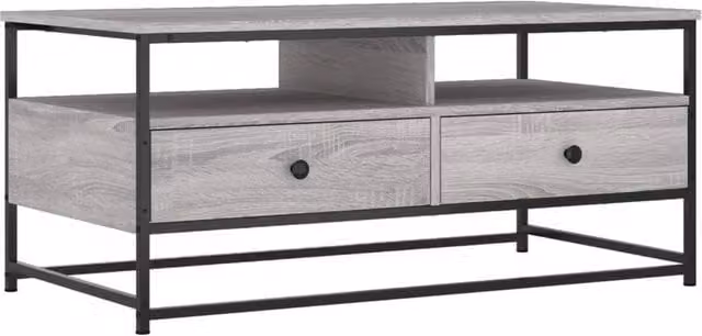Berkfield Home Grey Sonoma Coffee Table, W/D/H: 100 x 51 x 45 cm – 1