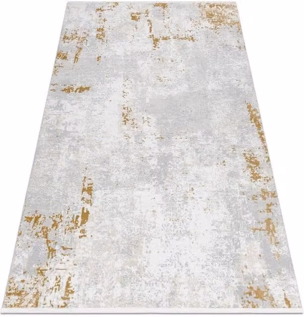 RugsX Duke Abstract Modern Rug in Yellow, Grey and Multicolour, W: 280 cm, D: 370 cm