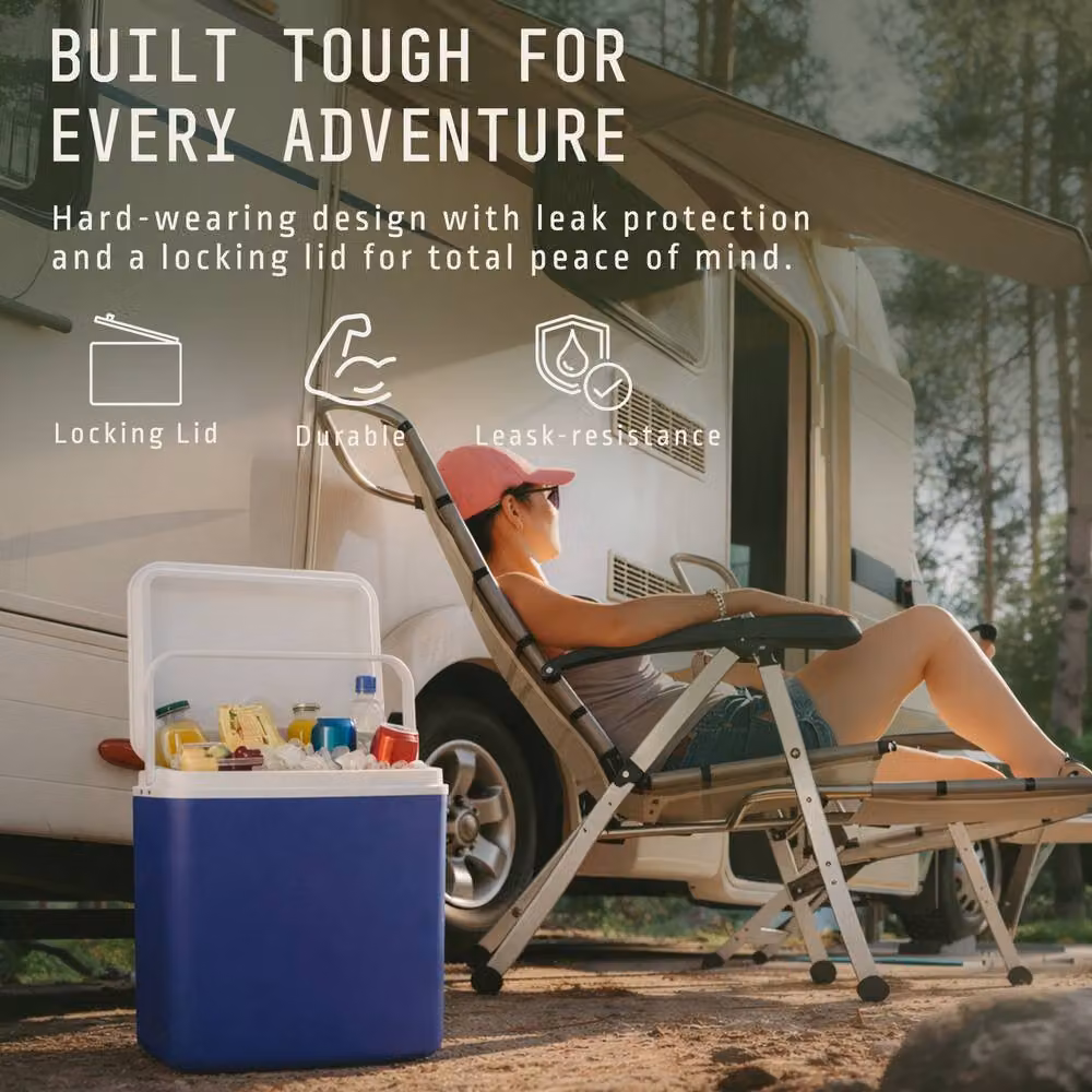 Voyager 24L Insulated Cooler Box in Blue – 7