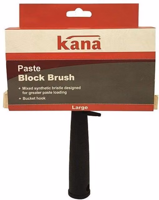 Universal Textiles 6 inch Wood Stock Paste Block Brush in Multicolour and Black