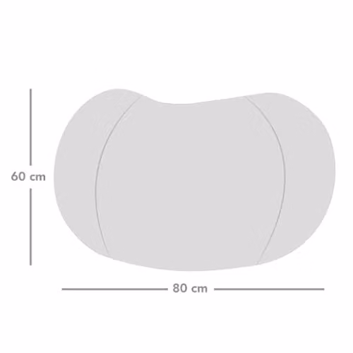 rucomfy Classic Kids Bean Bag Chair in Grey Corduroy with Removable Cover – 3