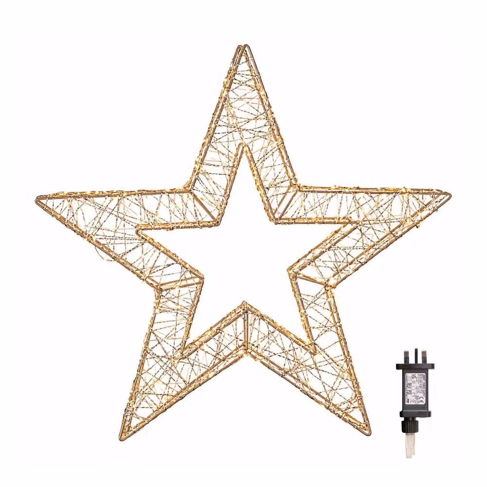 Samuel Alexander Gold Metal Christmas Star with 70 cm Diameter – 3