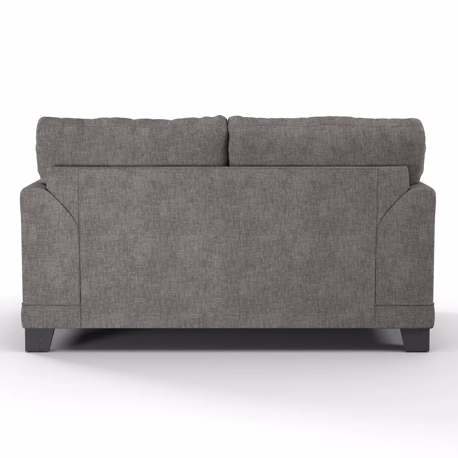 Furnishings For Less UK Hilliard Fullback 3 Seater Fabric Sofa in Grey with Removable Covers and Scatter Cushions – 2
