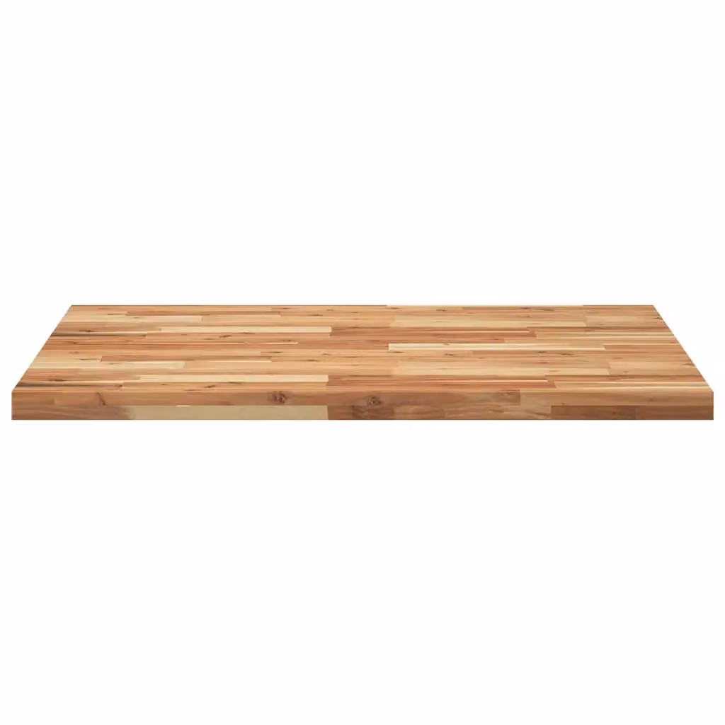Berkfield Home Rectangular Table Top in Brown Solid Acacia Wood, W: 100 cm, D: 80 cm, H: 4 cm – 3