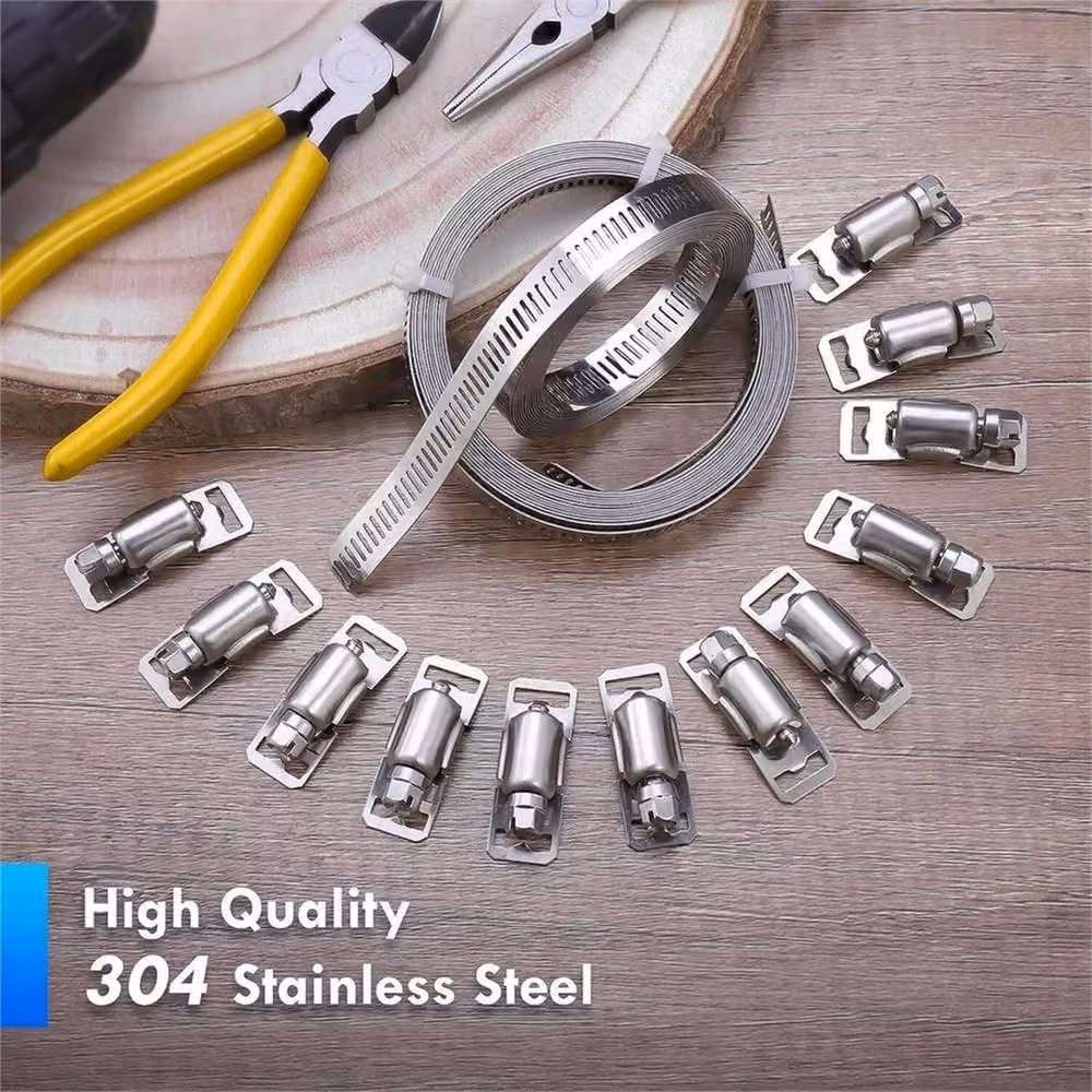 3M Kelvenix 3m Stainless Steel Adjustable Jubilee Hose Clamps in Silver – 2