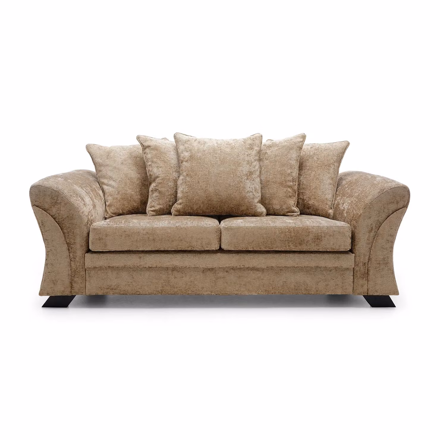 Abakus Direct Farrow 3 Seater Sofa in Brown Crushed Chenille Fabric – 2