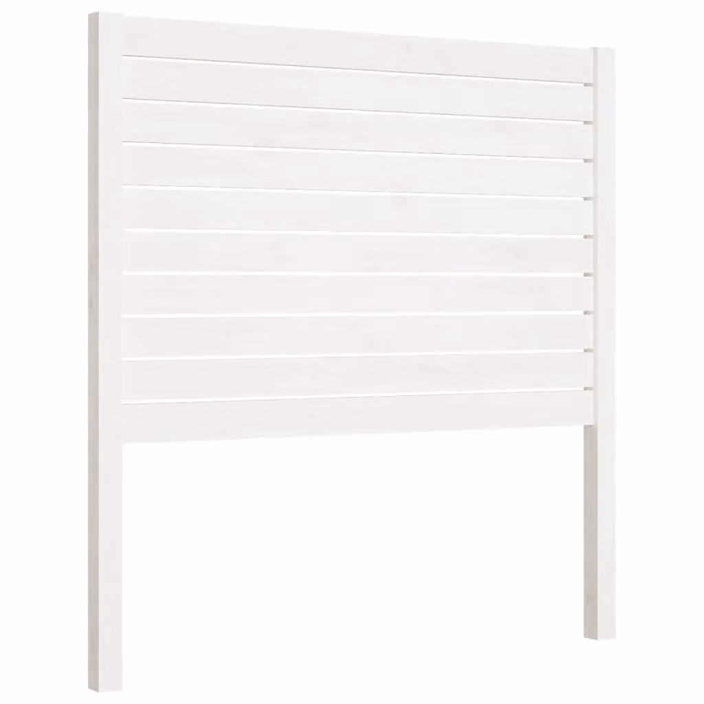 Berkfield Home White Rustic Solid Pine Wood Bed Headboard W/D/H: 81 x 4 x 100 cm – 2