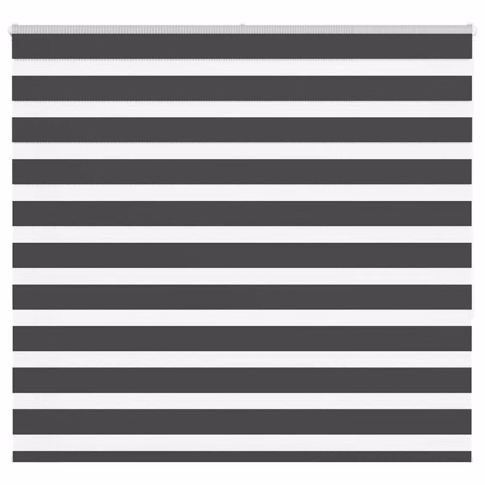 Berkfield Home Elegant Zebra Blind in Black Polyester, W: 165 cm, H: 150 cm – 2