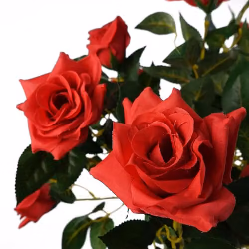 Leaf Artificial Red Rose Tree with Twisted Vine Detail, Height: 90 cm – 2