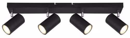 Globo Lighting Black Matt Metal Ceiling Light, Width: 60 cm – 2