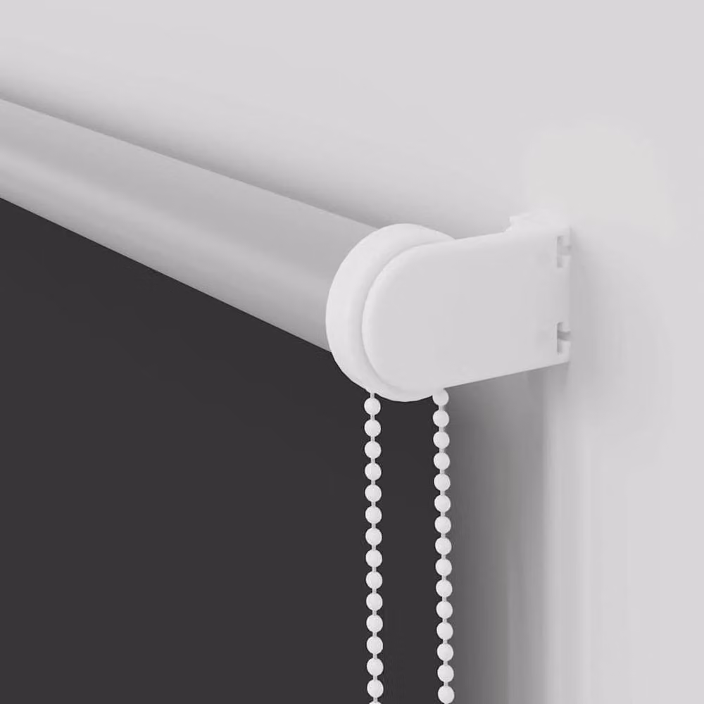 Berkfield Home Blackout Roller Blind, Black Polyester, W: 120 cm, H: 210 cm – 6