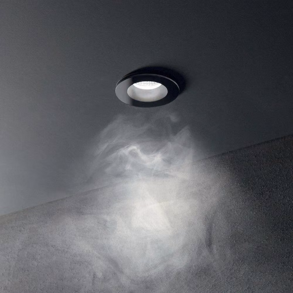 Netlighting Room65 Round Recessed Downlight Black IP65 8W 3000K Warm White – 5
