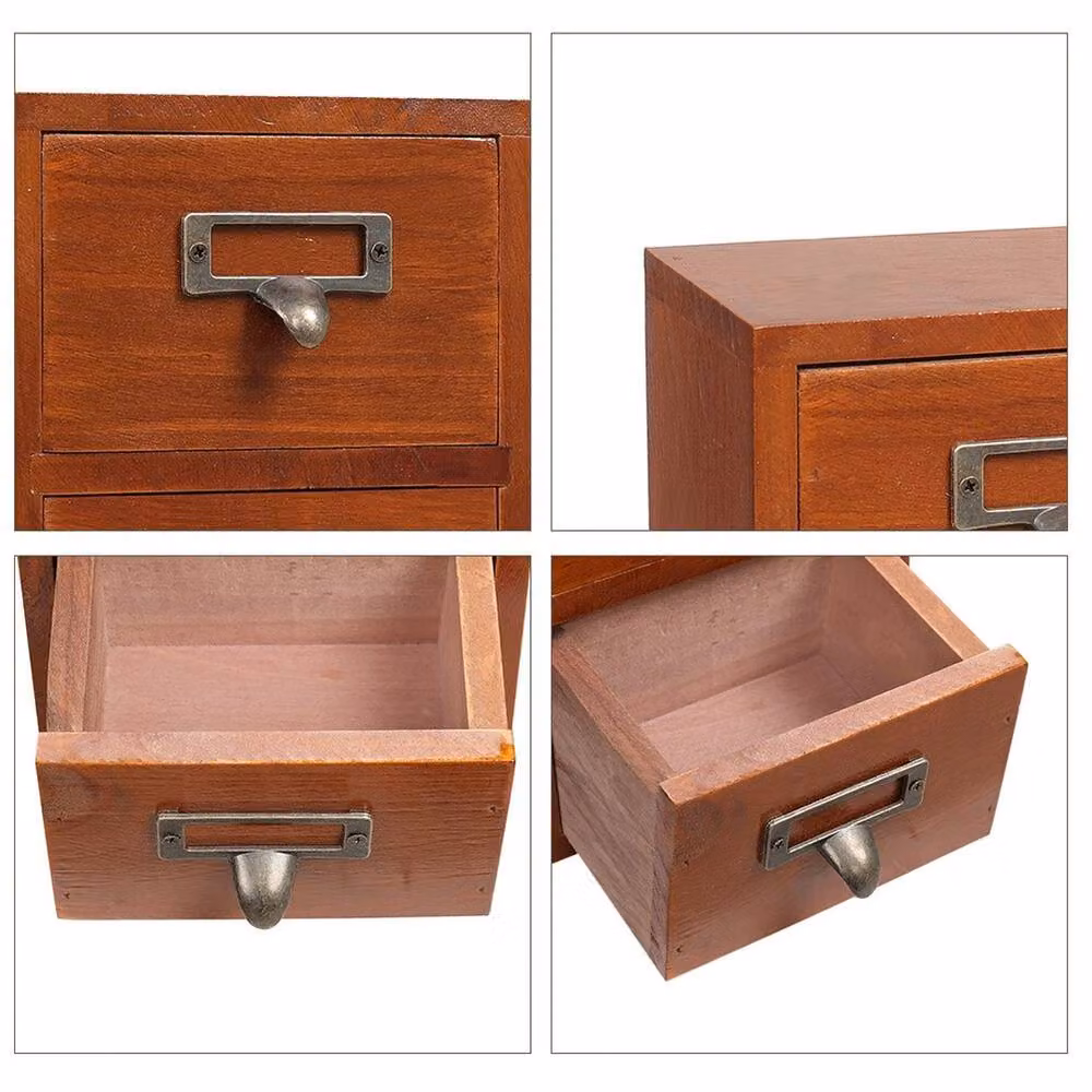 Havendro Wooden Jewelry and Sewing Storage Box in Brown – 3
