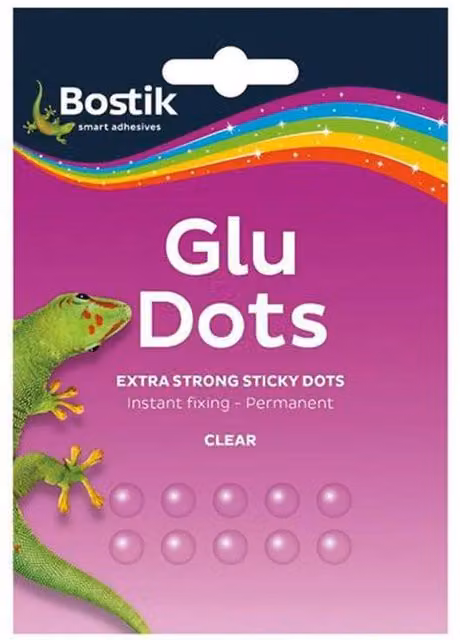 Bostik Extra Strong Clear Glue Dots, 64 Pack – 4