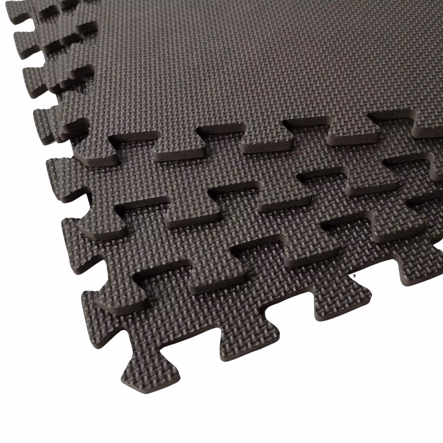 Samuel Alexander 4 Piece Black EVA Foam Protective Floor Tiles, W/D: 60 x 60 cm – 4