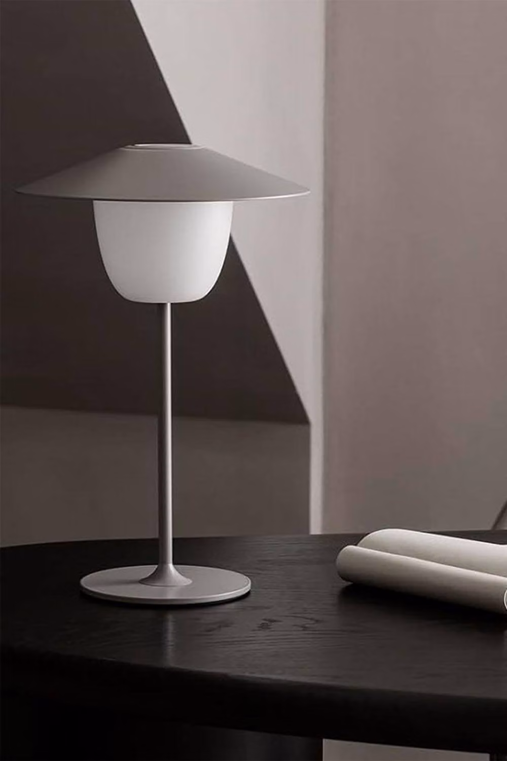 Blomus Ani LED Mobile Table Lamp, Satellite Grey, Height: 33 cm – 2