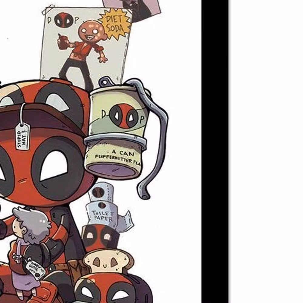 Deadpool Multicolour Framed Graphic Paper Poster – 2