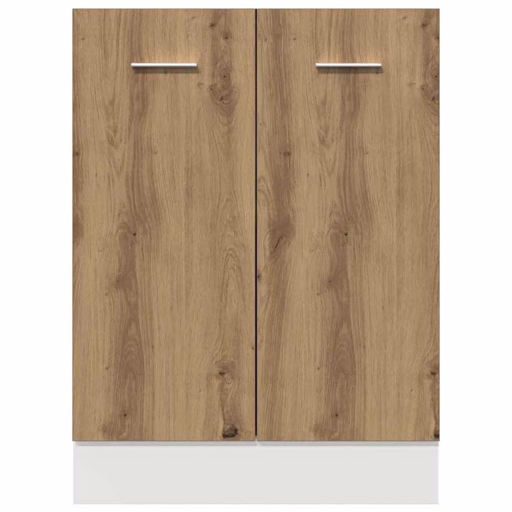 Berkfield Home Lyon Artisan Oak Bottom Cabinet, Brown, W/D/H: 60 x 46 x 81.5 cm – 2