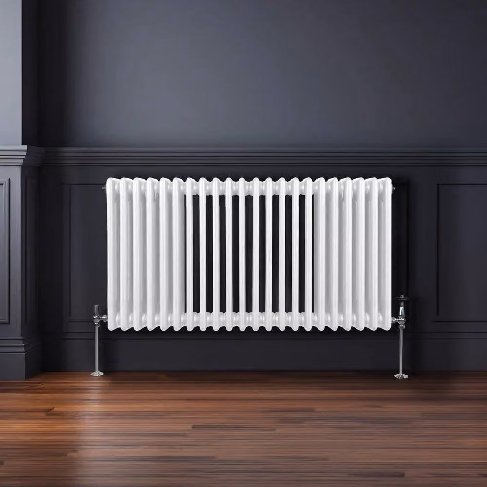 Monstershop Traditional 3 Column Steel Radiator in White, W/D/H: 60.0 x 10.0 x 101.2 cm – 2