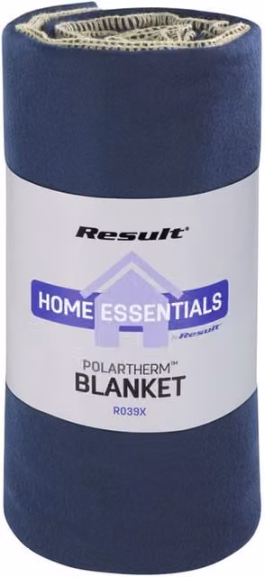 Result Plain Warm Outdoor Fleece Blanket in Blue, W/D/H: 175 x 140 x 1 cm – 1