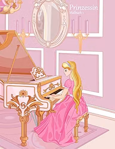 Prinzessin Malbuch 1: Volume 1 Colouring Book for Children by Createspace