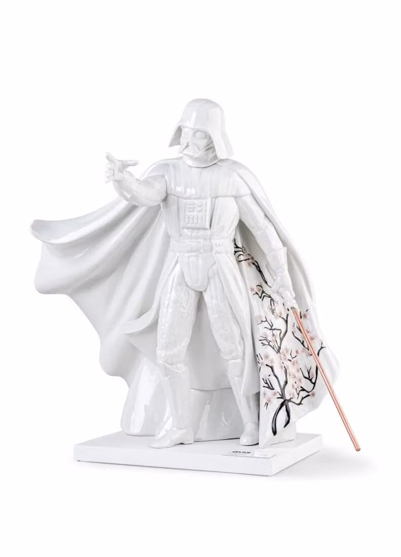 Lladró Darth Vader Cherry Blossom Edition Limited Edition White Porcelain Sculpture
