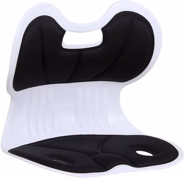 EONLION Contoured Office Chair Seat and Back Cushion in White, W: 120 cm, D: 90 cm – 1
