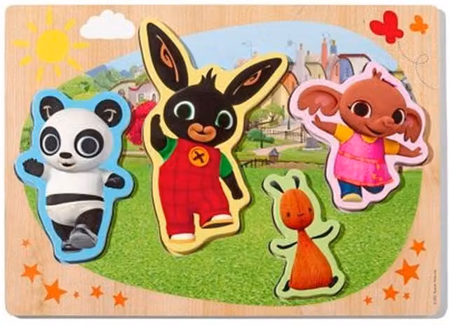Totum Bing Multicolour Wooden Frame Puzzle