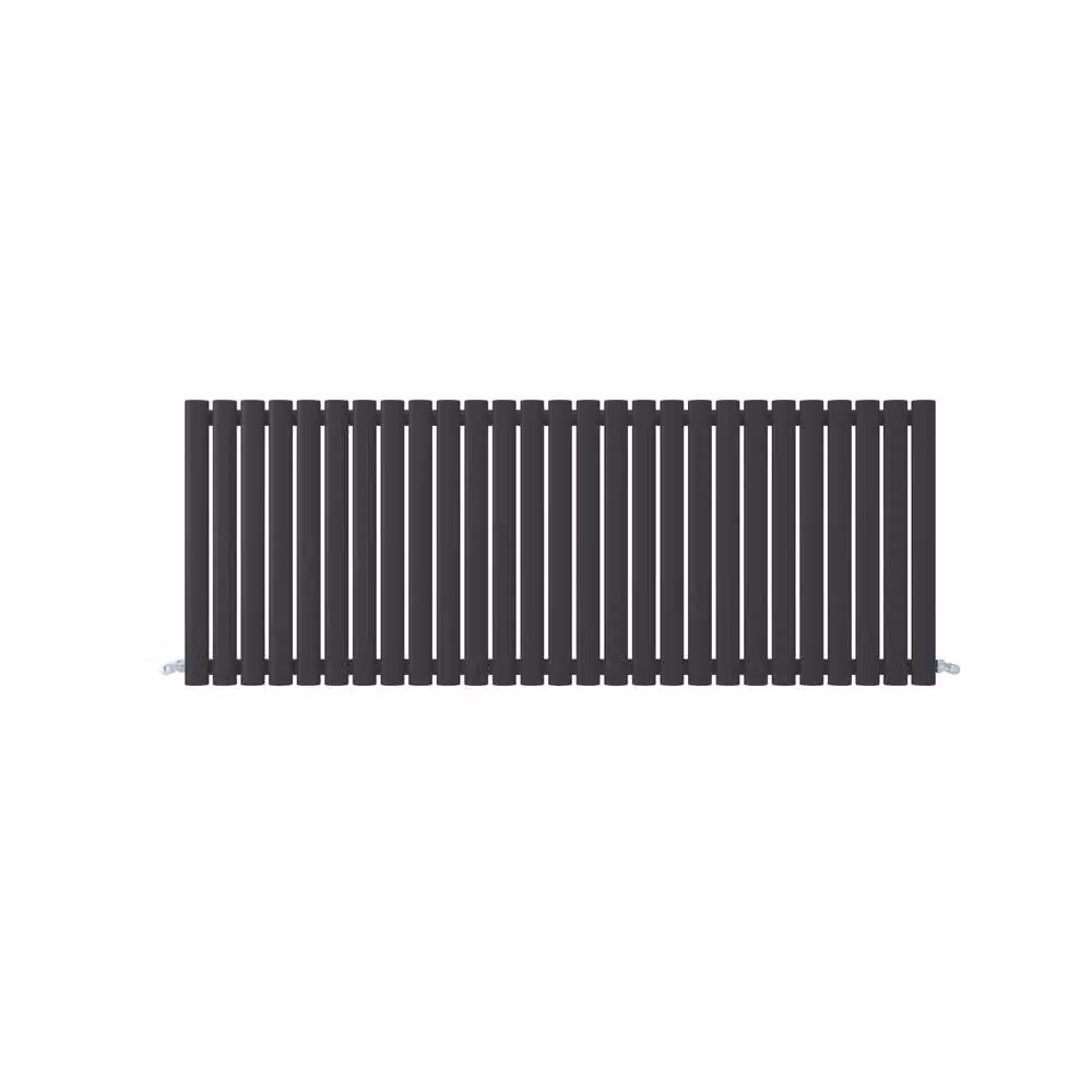 Banyetti Orva Black Horizontal Single Oval Column Radiator W: 60 cm, H: 159.3 cm – 4