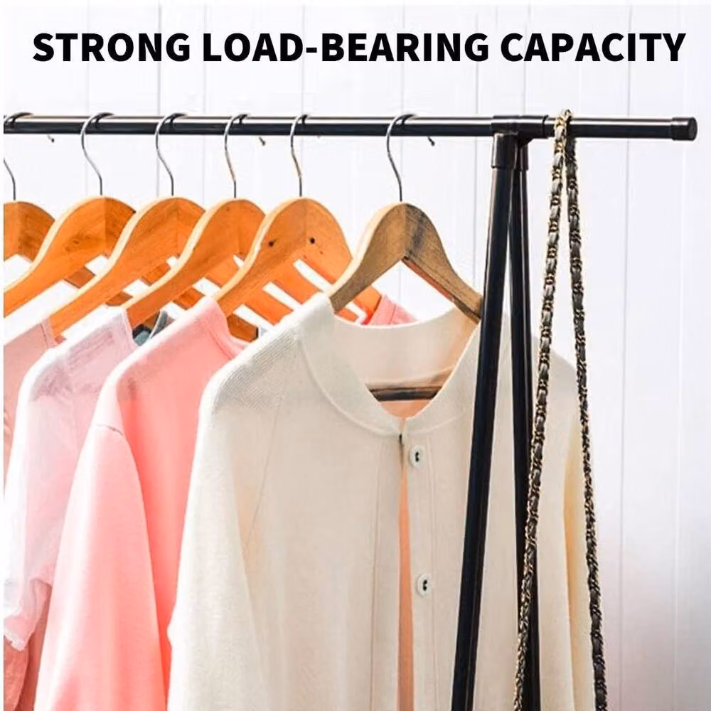 Kelvenix Heavy Duty Metal Clothes Rail in Matt Black – 2
