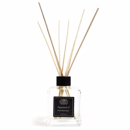 KDMD Peppermint & Frankincense Essential Oil Reed Diffuser, 200ml, Black – 2
