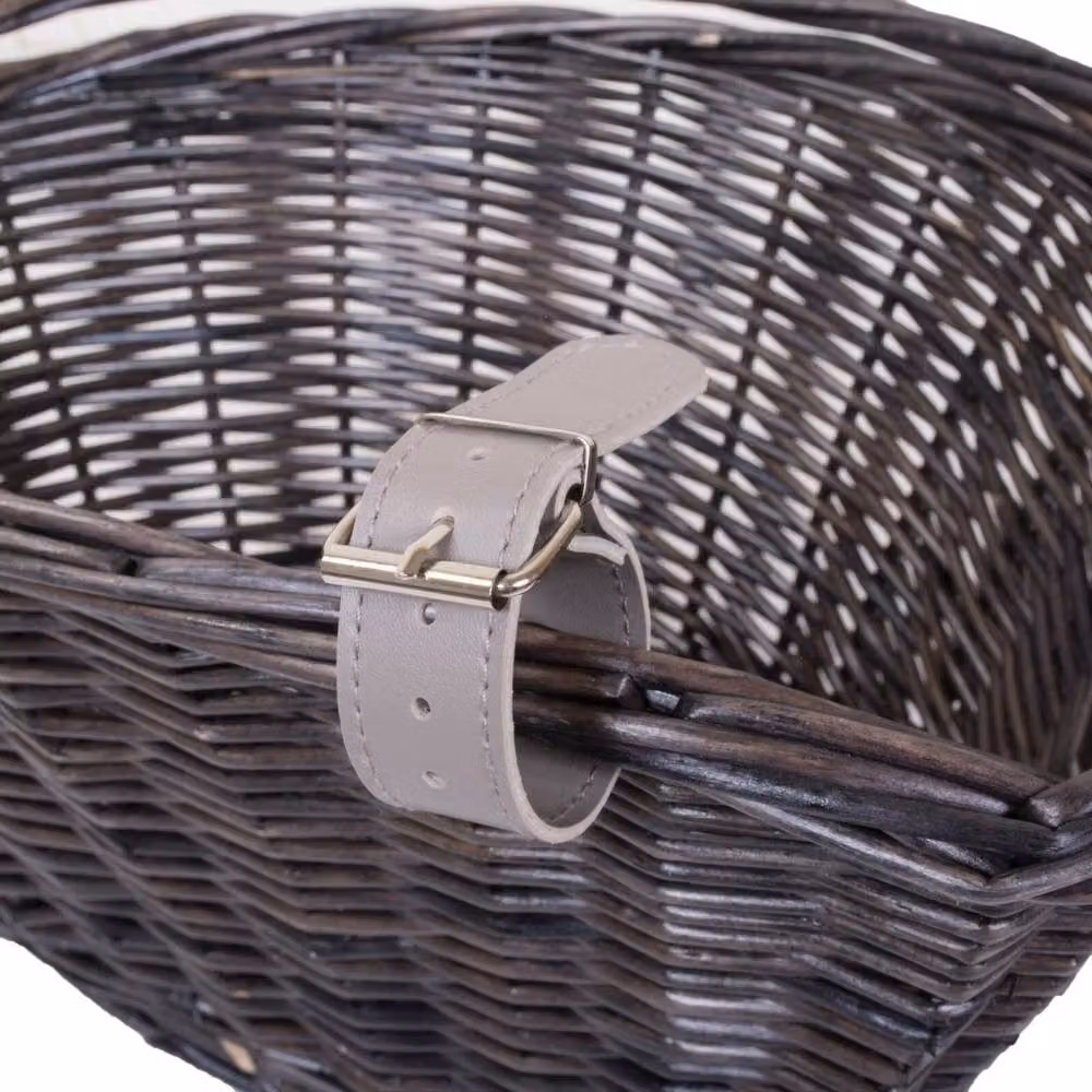 VOGREX Brown Bicycle Shopping Basket with Handle – 2