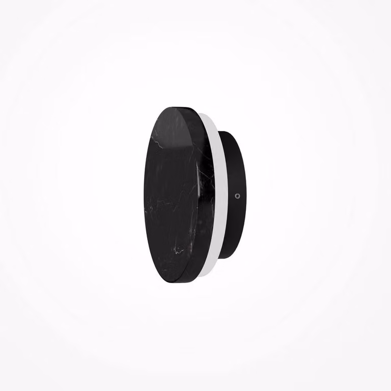 Netlighting Basic Texture LED Flush Wall Lamp in Black