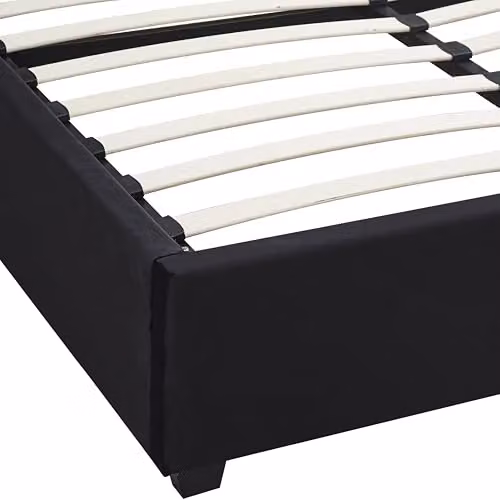 Seconique Madison King Ottoman Gas Lift Storage Bed in Black Velvet, W/D/H: 180 x 200 x 150 cm – 7