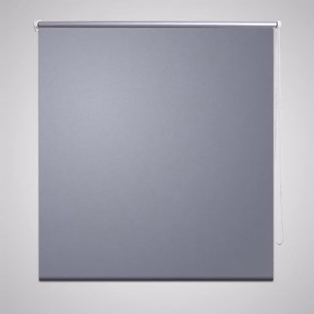 Berkfield Home Grey Blackout Roller Blind, Thermal Insulating, W: 140 cm, H: 230 cm