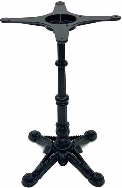 Kelvenix Cast Iron Garden Table Base in Matt Black
