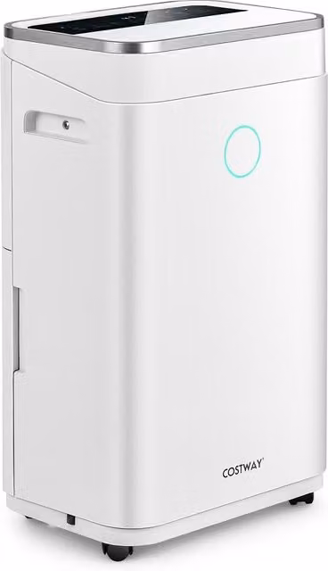 Costway Home Dehumidifier in White with 25L Daily Capacity and 6.5L Water Tank