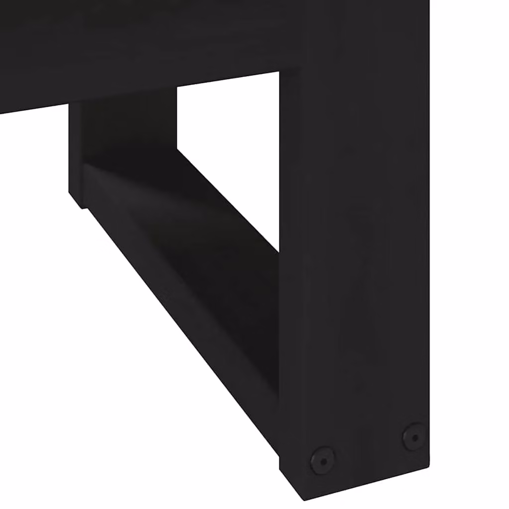 Berkfield Home NOAIN Brown Solid Wood Pine Coffee Table with U-Shaped Legs, W/D/H: 120 x 60 x 40 cm – 4
