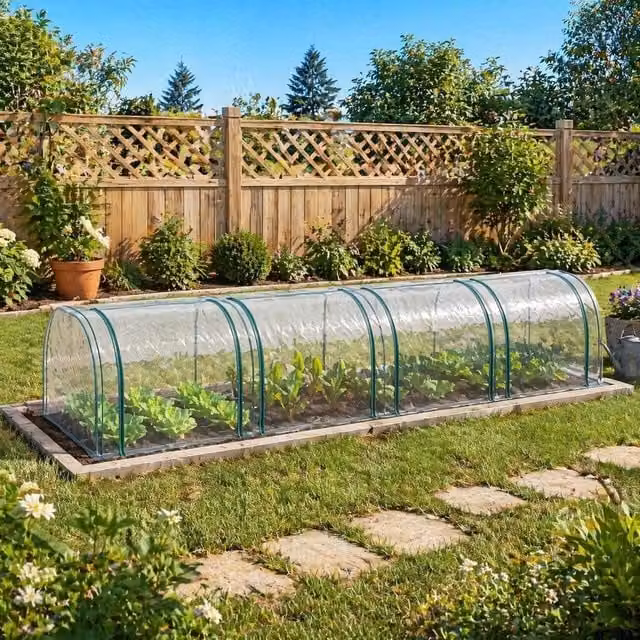 STILVORA Mini Freestanding Greenhouse with Transparent Zipped Roll-Up Doors, W: 100 cm, D: 100 cm, H: 395 cm – 1