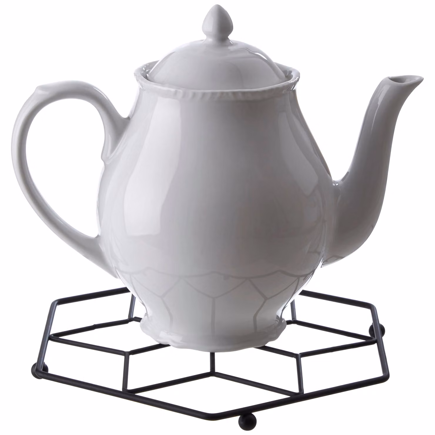 Premier Housewares Vertex Contour Metal Trivet in Black, W: 21.5 cm, D: 19.0 cm – 2