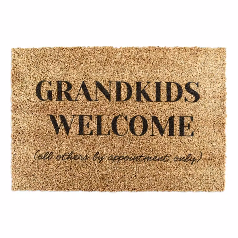 Artsy Mats Grandkids Welcome Doormat, Brown, W: 90 cm, D: 60 cm – 2
