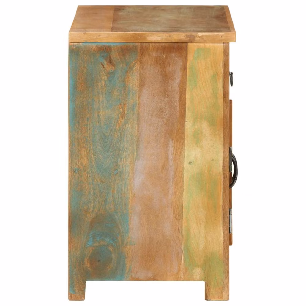 Berkfield Home Rustic Reclaimed Solid Wood Sideboard, Multicolour, W/D/H: 68 x 35 x 55 cm – 2