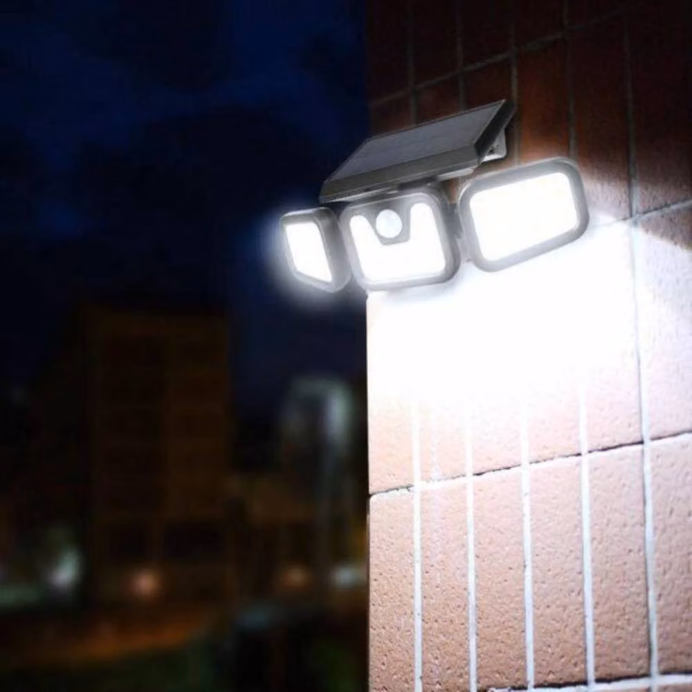 Lishetimig 74 LED Solar Powered Black Floodlight with Motion and Dusk Sensors – 6